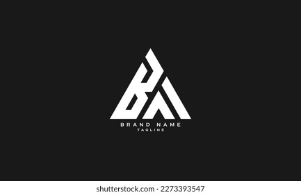 BAF, BA, AB, BF, FB, Resumen diseño del logotipo inicial de la letra monograma