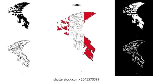 Conjunto de mapas da região de Baffin (Nunavut)