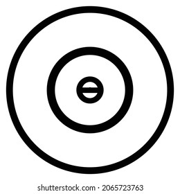 baffled Icon. Flat style Circle Shape isolated on white background. Vector illustration