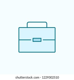 bag 2 colored line icon. Simple colored element illustration. bag outline symbol design from Scientifics study set