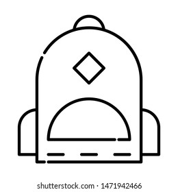 bag in academy icon vector