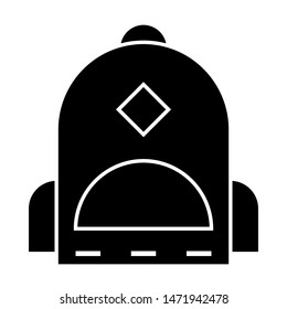 bag in academy icon vector