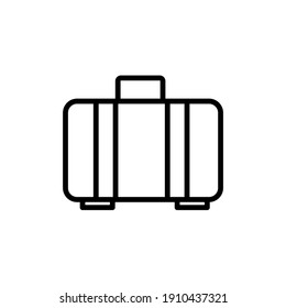 Desain de la línea de accesorios de bolsa. Vektor simple