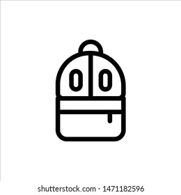 Bag, Back bag, Study, Read  Blue and Red Download and Buy Now web Widget Card Template. Vector Icon Template background