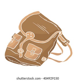 bag, backpack cartoon