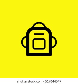 Bag and backpack isolated single linear icon for websites and mobile minimalistic flat design.