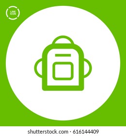 Bag and backpack isolated single linear icon for websites and mobile minimalistic flat design.
