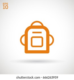 Bag and backpack line vector icon