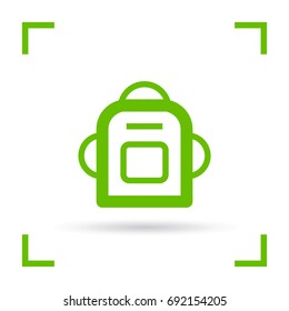 Bag and backpack line vector icon