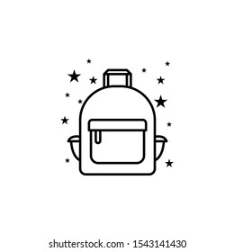 Bag backpack men icon. Element of bags icon