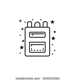 Bag backpack school bag icon. Element of bags icon