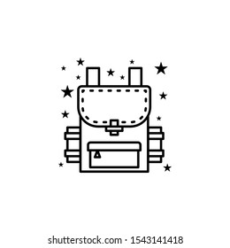 Bag backpack school bag icon. Element of bags icon