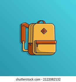 Mochila de bolsa, ilustración vectorial eps.10