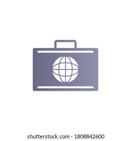 Icono de vector de degradado de color de equipaje