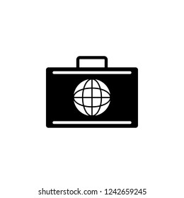bag, baggage icon. Simple glyph vector of business set for UI and UX, website or mobile application