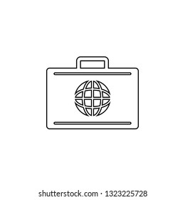 bag, baggage icon. Simple thin line, outline vector element of Business icons set for UI and UX, website or mobile application