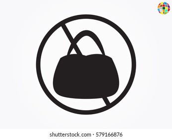 bag ban, icon, vector illustration eps10