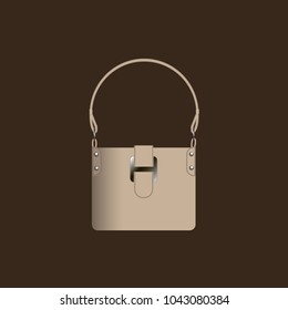 bag beige female vector design