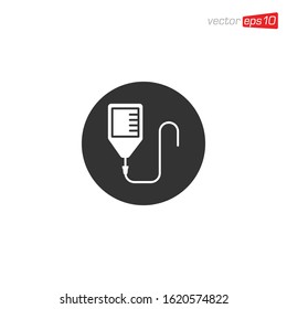 Bag Blood Icon Design Vector
