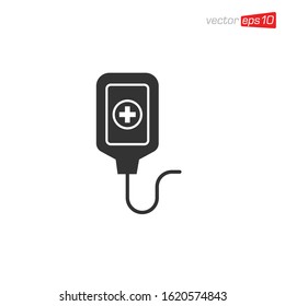 Bag Blood Icon Design Vector