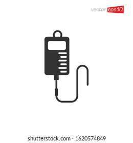 Bag Blood Icon Design Vector