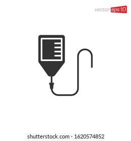 Bag Blood Icon Design Vector