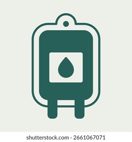 Saco Sangue vetor útil na moda Design de ilustração encantador fundo colorido.eps