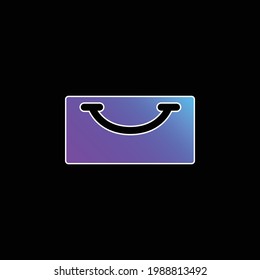 Bag blue gradient vector icon