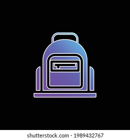 Bag blue gradient vector icon