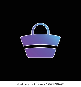 Bag blue gradient vector icon