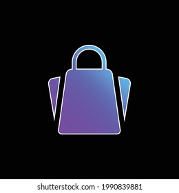 Bag blue gradient vector icon