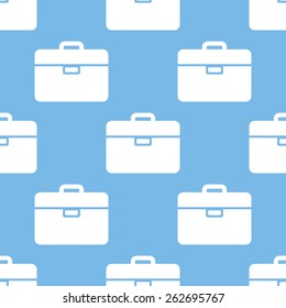Bag blue with white seamless pattern for web design. Vector symbol