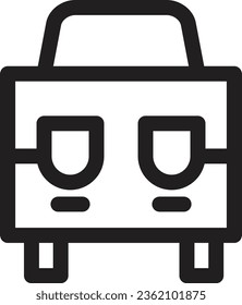 Bag Box Construction Outline Icon