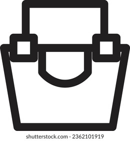 Icono de construcción de caja de bolsa