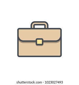 Bag, Briefcase, Business, Portfolio, Suitcase, Work Icon. Vector Illustration