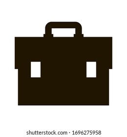 Bag briefcase icon on white background. EPS 10.