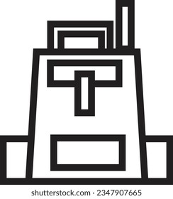 Bag Camera Creative Outline Icon
