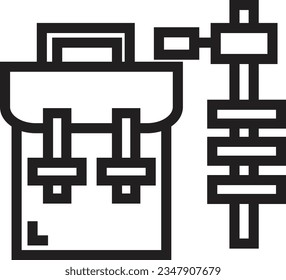 Icono de contorno creativo de la cámara de anuncios