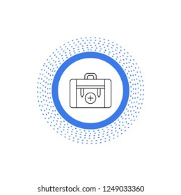 bag, camping, health, hiking, luggage Line Icon. Vector isolated illustration