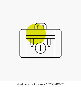 bag, camping, health, hiking, luggage Line Icon