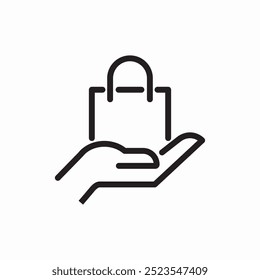 bag care shopping bag icon sign vector