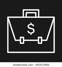 Bag, case, money icon vector image. Can also be used for Finance and Money. Suitable for use on web apps, mobile apps and print media.