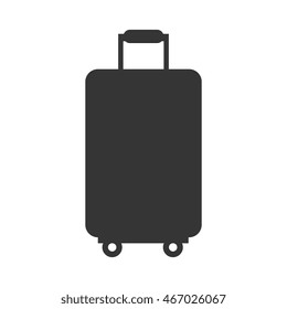 bag case travel modern baggage suitcase vacation vector graphic isolated and flat illustration