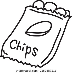 Una bolsa de un chip 