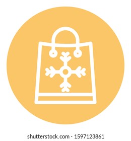 
Bag, christmas, gifts, presents Isolated Vector icon which can easily modify or edit
