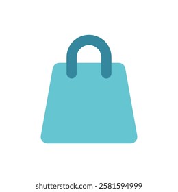 Bag clothing icon is a simple vector illustration of a shopping or tote bag, perfect for representing fashion, retail, and apparel branding.