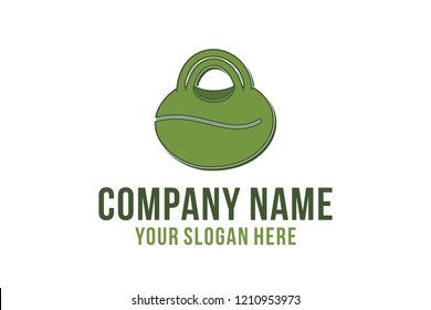 bag, and coffee bean, coffee shop logo Designs Inspiration Isolated on White Background