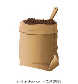 Bag of coffee beans