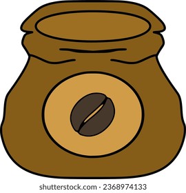 Tasche Kaffeekartoon Vektor