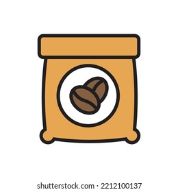 Bag of Coffee Icon Vector Illustration
